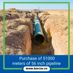 51000meterl pipeline